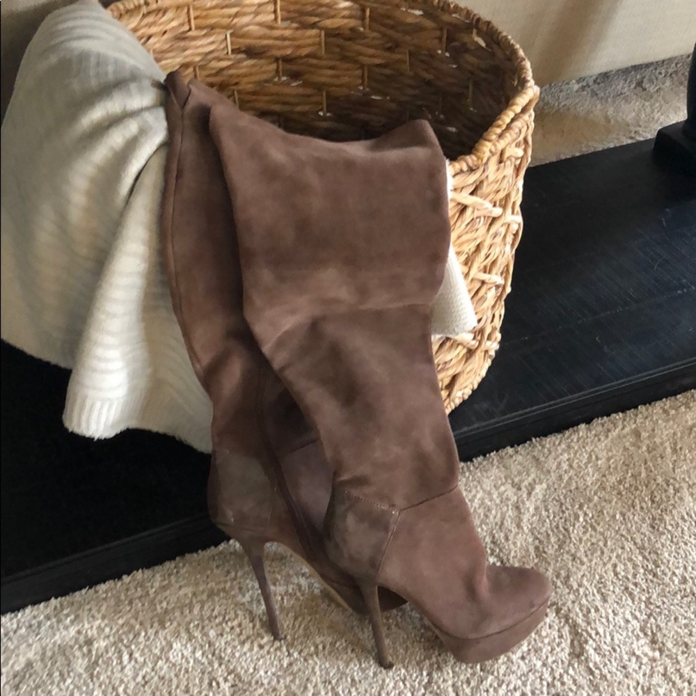 Over the knee stiletto boots